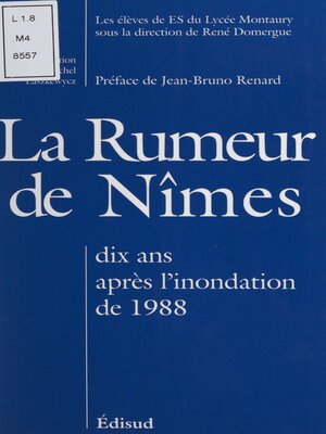 cover image of La rumeur de Nîmes